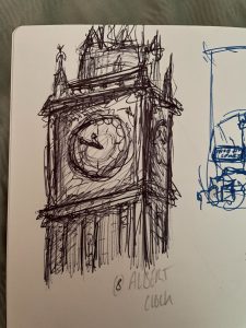 sketch of Albert Clock