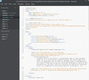 Screenhot of code