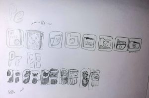 logo-paper sketches