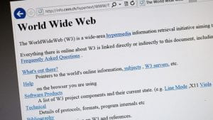 The first version of the World Wide Web