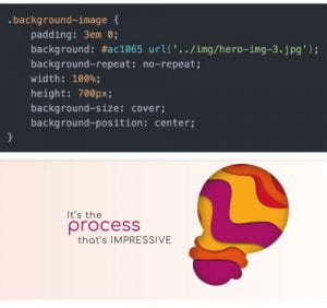Adding a background image using css