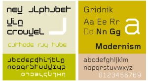 Typefaces created by Wim Crouwel