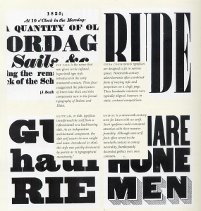 Page on lettering taken from Ellen Lupton's Thinking with Type