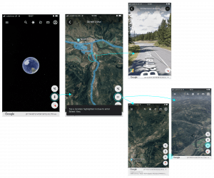 Navigating Google Earth Side Nav