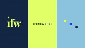 Monogram created by Pentagram for I Fund Women