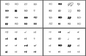 Monogram variations