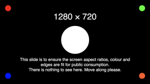 Screen aspect ratio slide