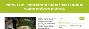 Image of Are you a Non-Profit looking for Funding? Here's a guide to creating an effective pitch deck post