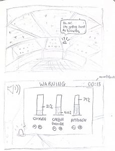Detailed sketch of air levels task