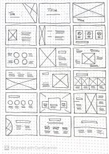 Image of 18 wireframes
